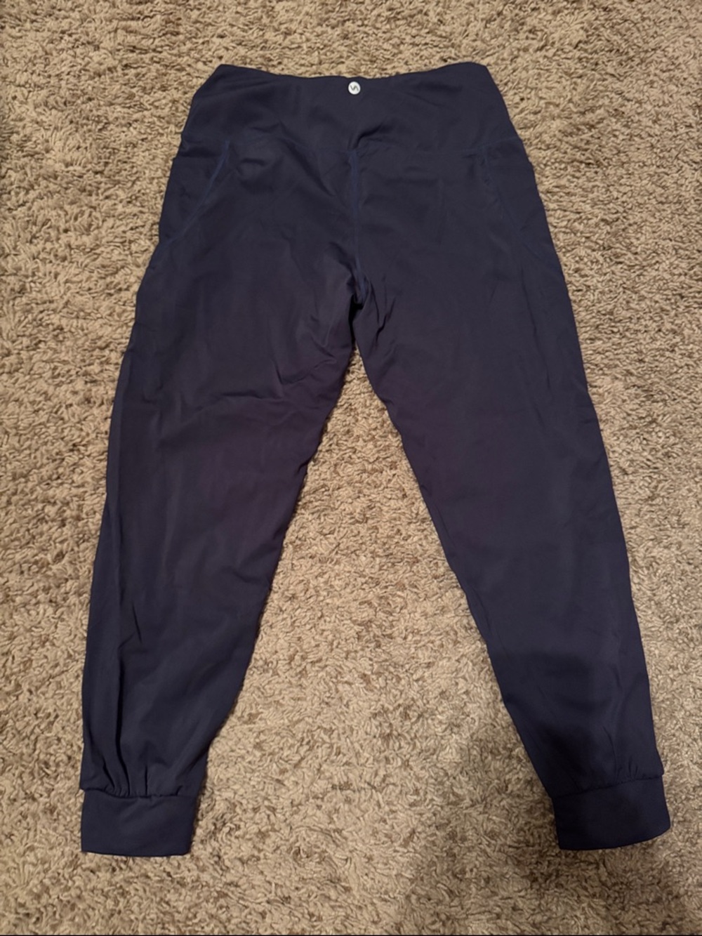 V Navy Blue Active Jogger Leggings